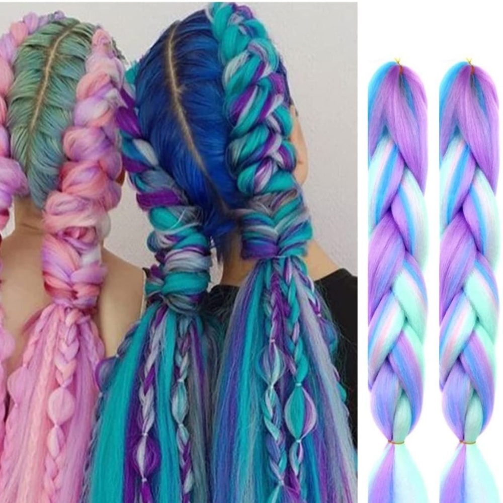 Pre made kanekalon festival bubble braids OR CUST*M!! Message for details